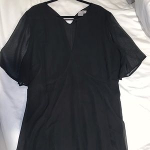 ASOS black relaxed fit formal dress